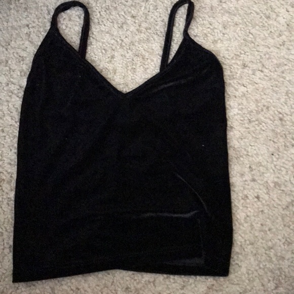 Velvet crop top - Picture 1 of 3